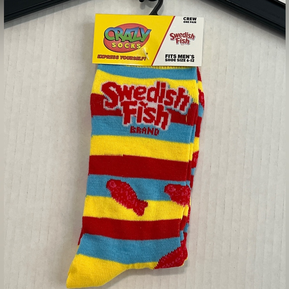 Crazy Socks Swedish Fish Candy Socks NWT